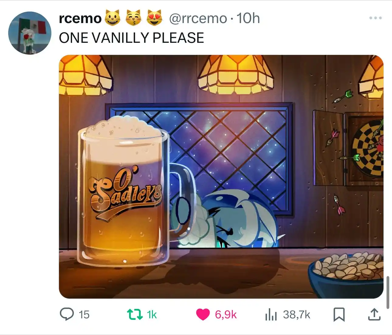 ૮₍  ♥︎　𝑺hadow 𝑴ilk 𝑷ookie  ˙ .ᐟ post