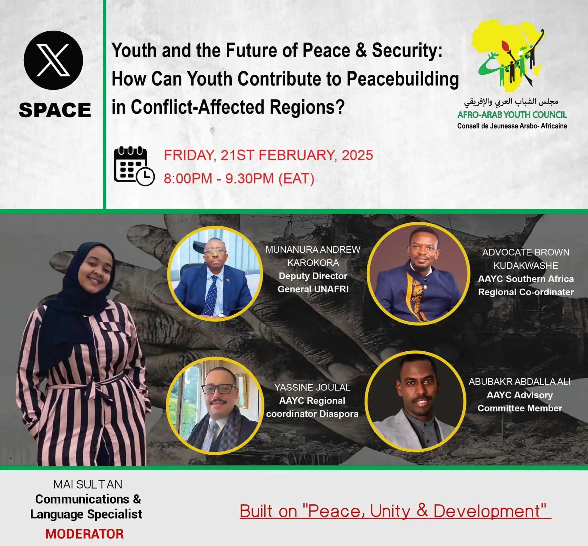 Image from Afro Arab Youth Council (AAYC): https://x.com/Afroarabyouth/status/1892955781391102458?t=RQFWDXaqlQf2z...
