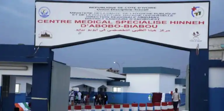 Image from Agence Ivoirienne de Presse: Le centre médical spécialisé « Hinneh », situé dans la commune d’Abobo...
