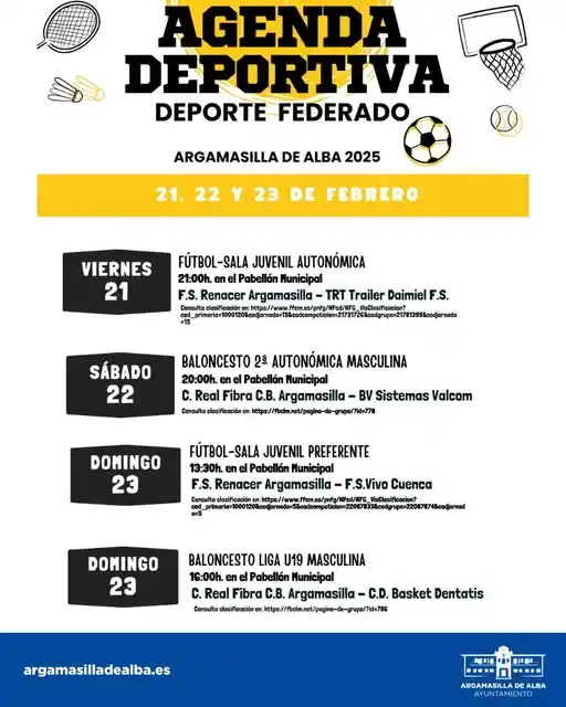 Agenda y eventos del Ayuntamiento de Argamasilla de Alba post