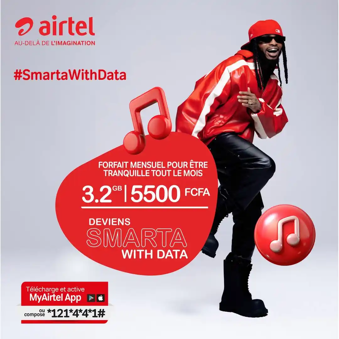 Image from Airtel Congo B: Être Smarta, c’est être malin dans sa gestion de forfait internet ! Ac...