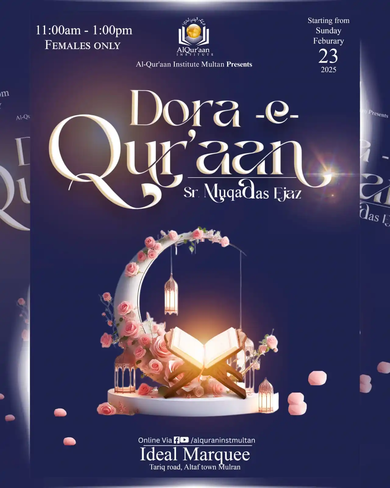 Al Quraan Institute Multan post