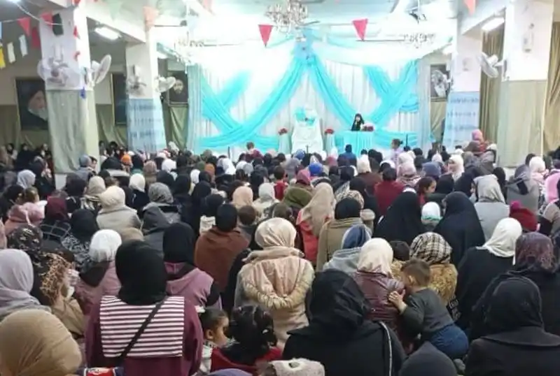 Image from AlShiraziAr: *الحوزة العلمية الزينبية النسوية في دمشق تحتفل بالمولد المهدوي المبارك...
