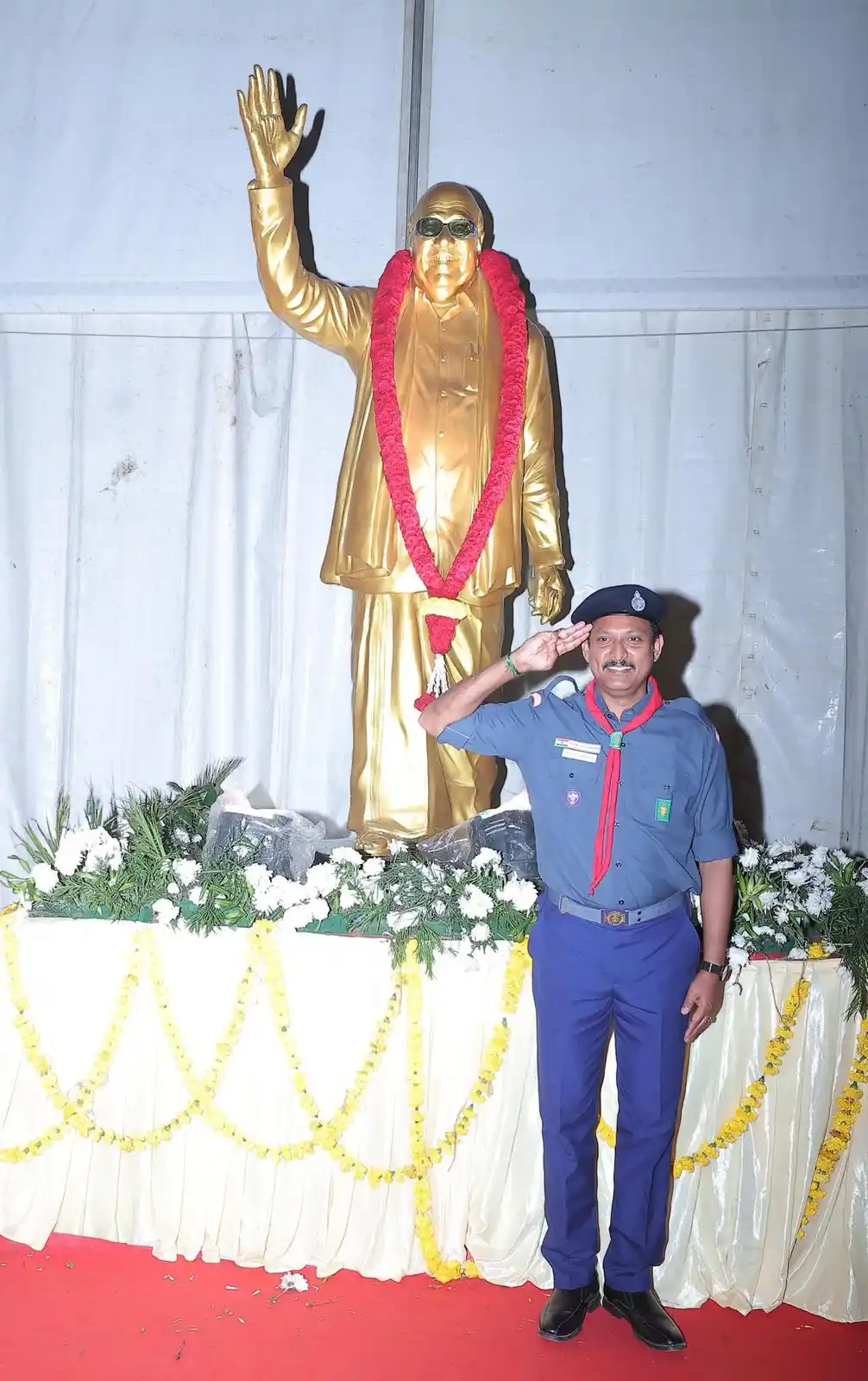 Image from Anbil Mahesh Poyyamozhi: பாரத சாரண சாரணியர் இயக்கத்தின் தேசிய அளவிலான பொன்விழாவை 2000ஆம் ஆண்டில...