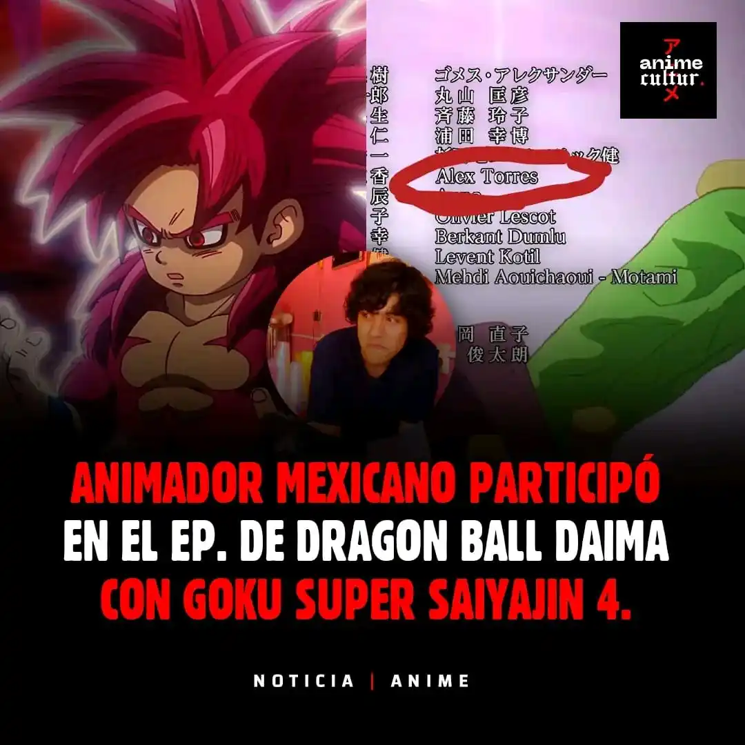 Image from Anime✌🏻World 🌎.: ¡Orgullo mexicano en la animación! 🇲🇽🇯🇵 Alex T , trabajó en el rec...