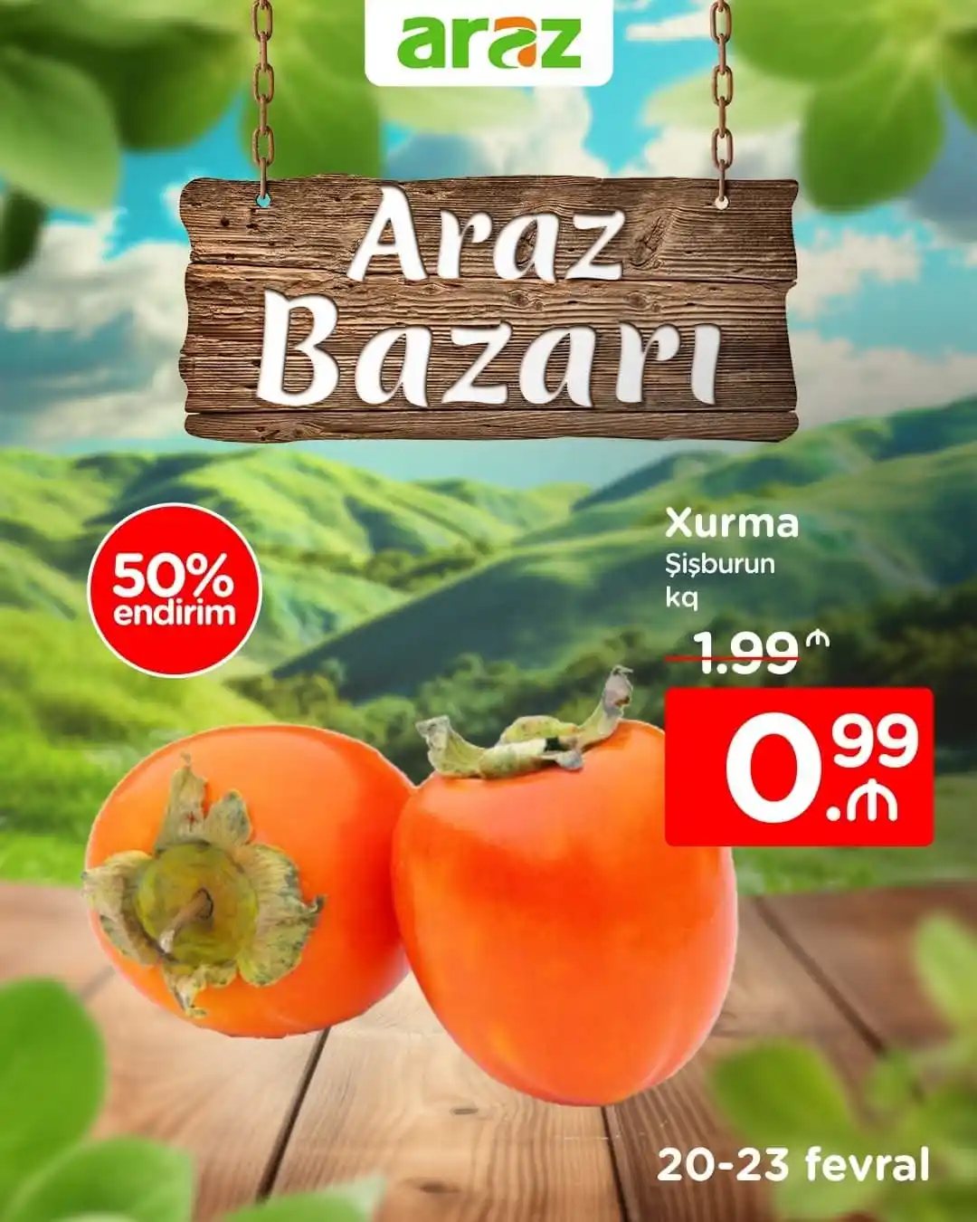 Image from Araz Supermarket: Həftəsonu “Araz”da endirimlər yolunuzu gözləyir. 😍🛒 Dəyərli izləyic...