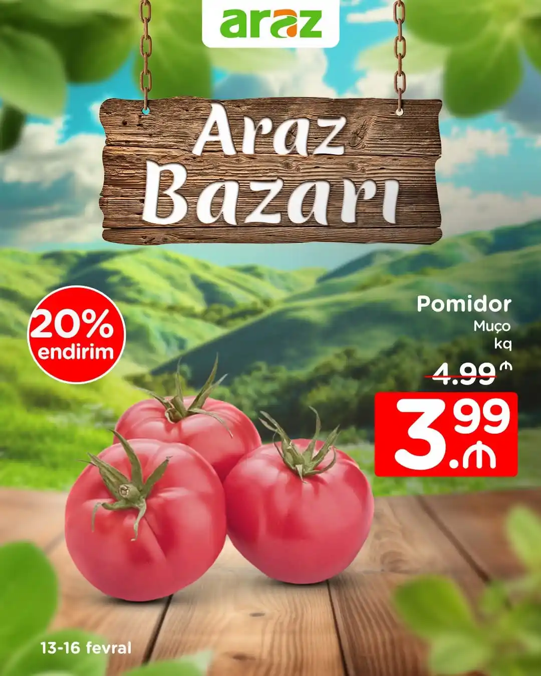Image from Araz Supermarket: Həftəsonu “Araz”da endirimlər yolunuzu gözləyir. 😍🛒 Dəyərli izləyic...