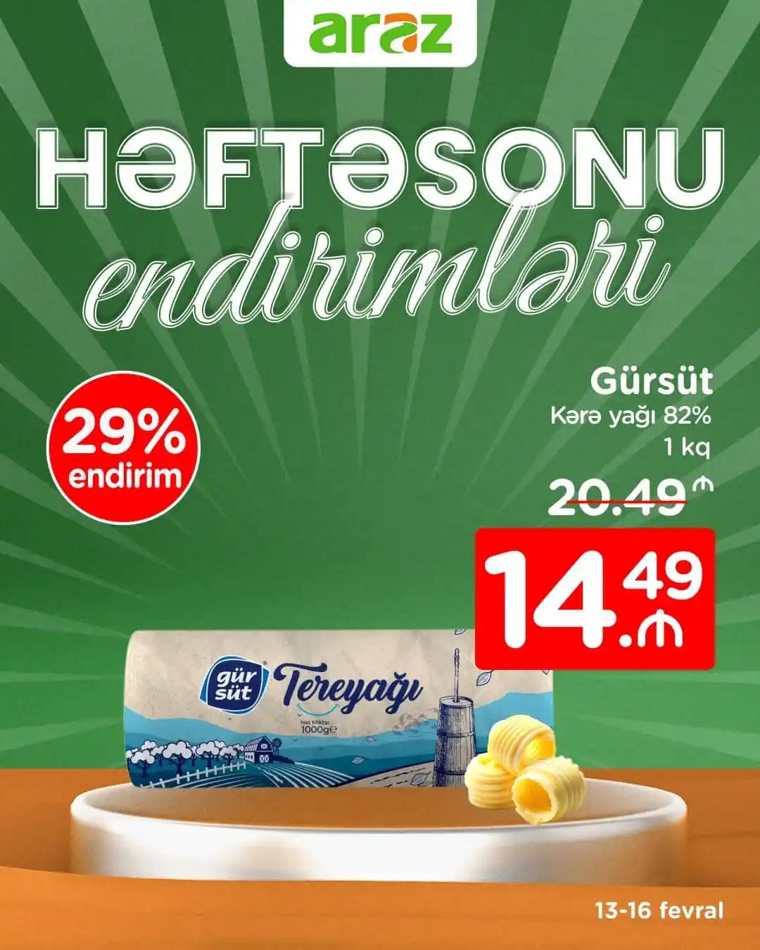 Image from Araz: Həftəsonu “Araz”a gəlin, endirimlərdən yararlanın. 🛒 Dəyərli izləyic...