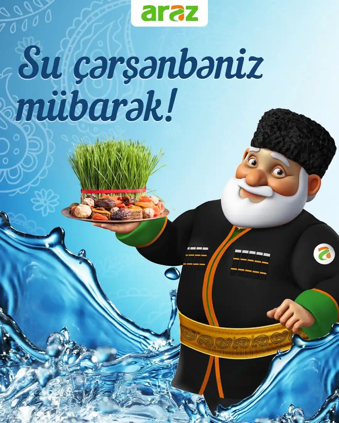 Image from Araz Supermarket: Novruzun ilk çərşənbəsi elimizə gəldi, səfa gətirdi! Dəyərli izləyici...