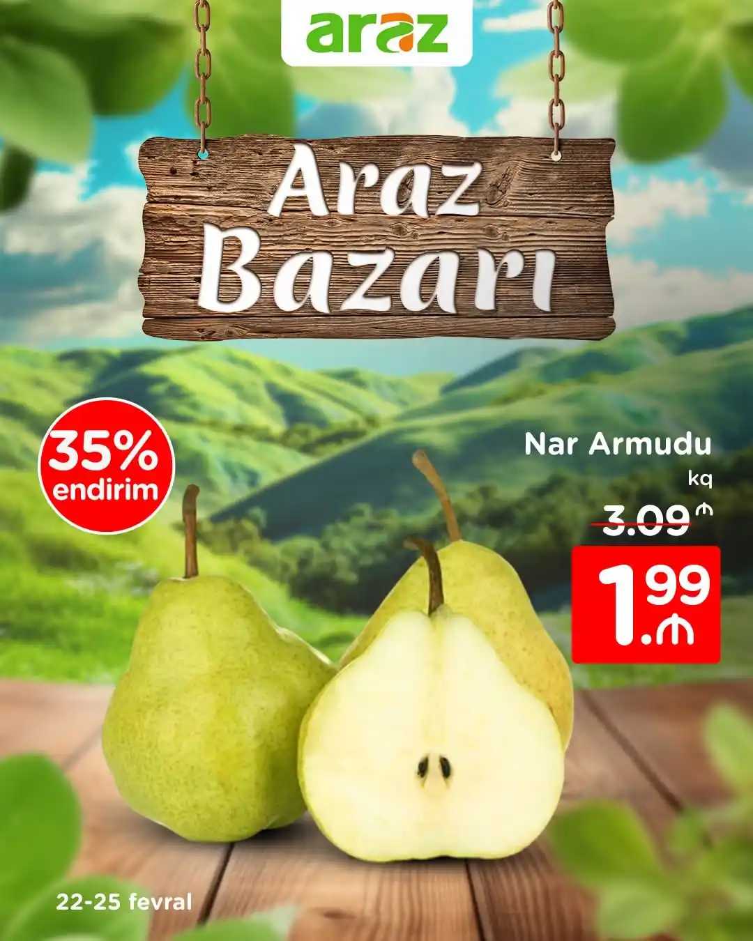 Image from Araz Supermarket: “Araz” bazarında endirimlər var 😍 Dəyərli izləyicilərimiz, 22-25 fev...
