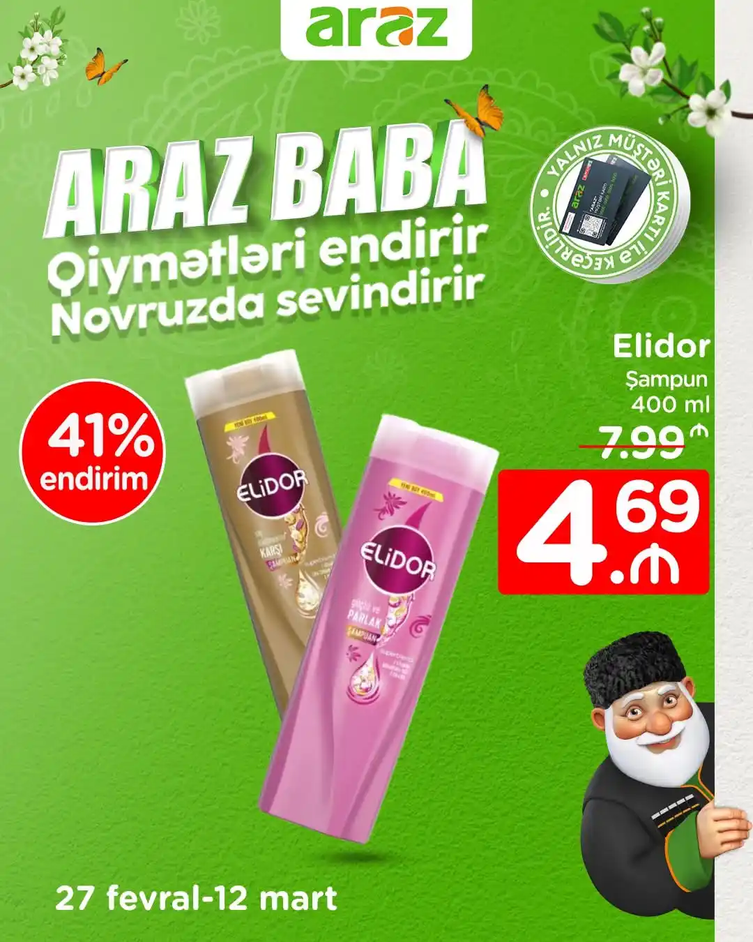 Image from Araz Supermarket: Araz baba qiymətləri endirir, Novruzda sevindirir🤩 Dəyərli izləyicil...