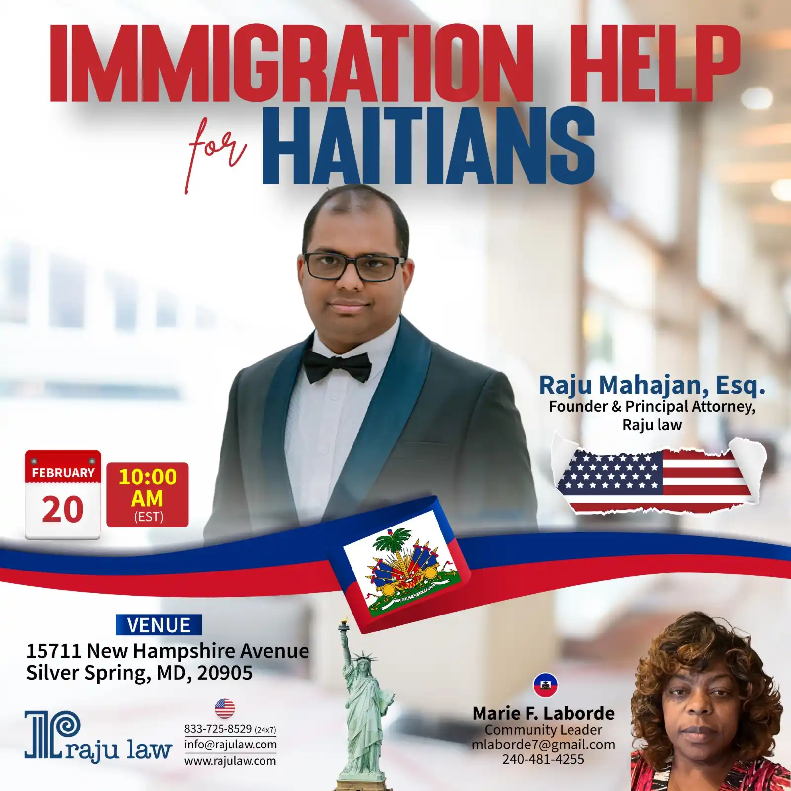 Image from Attorney Raju Mahajan & Associates: Helping Haitians Achieve Their American Dream! 🇺🇸 Attorney Raju Mah...