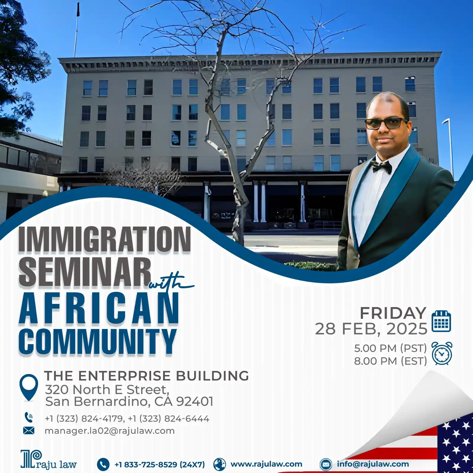 Image from Attorney Raju Mahajan & Associates: Join us for an Exclusive Immigration Seminar! Connect with the Afric...