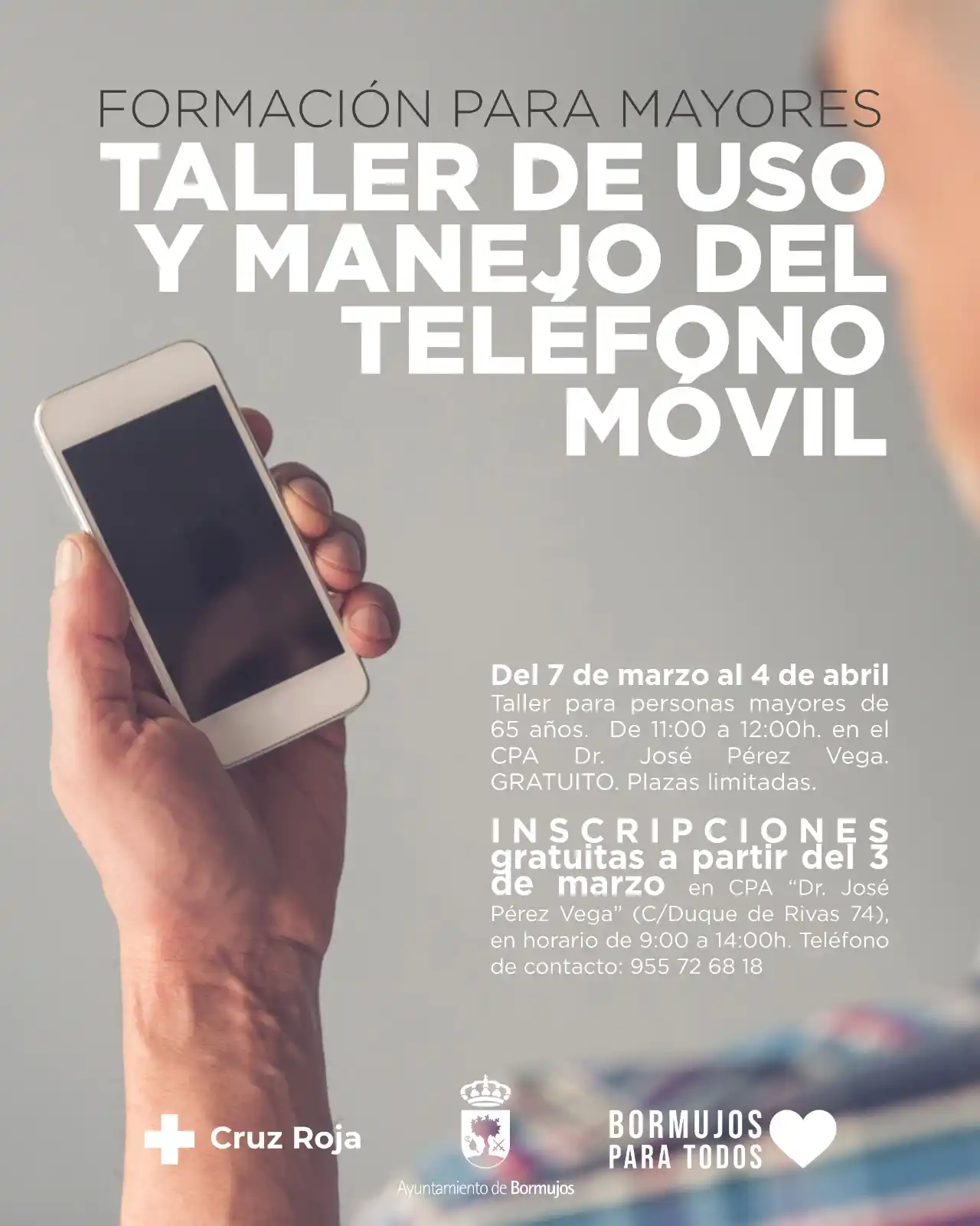 Image from Ayuntamiento de Bormujos: 📲El móvil es una herramienta fundamental hoy día para hacer cualquier...