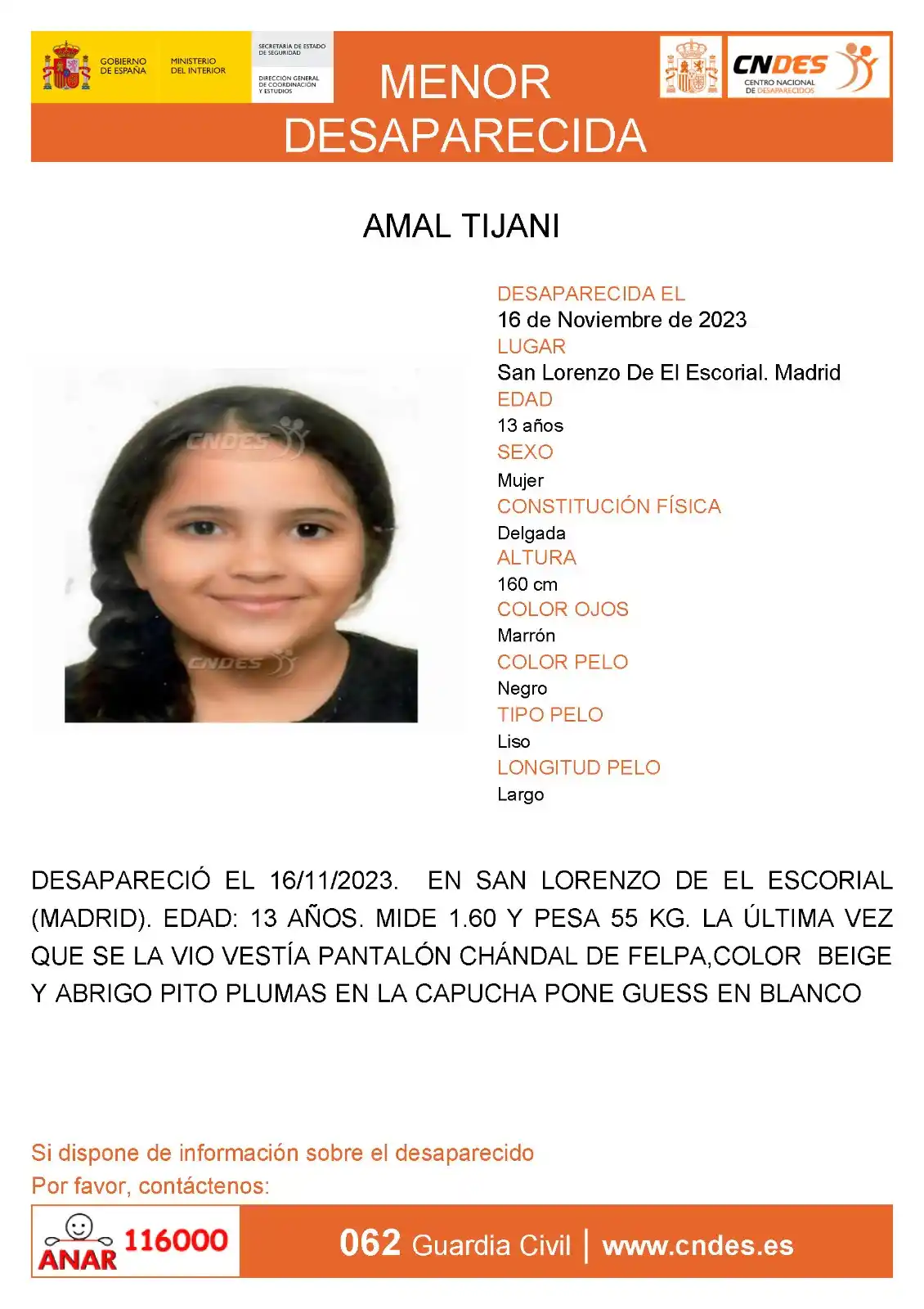 Image from Ayuntamiento de Cobeña: 📢🔴 📢 Queremos informaros sobre el listado de personas desaparecidas...