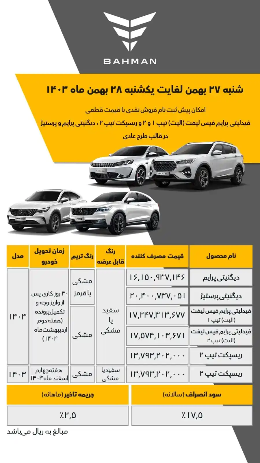 Bahman Group post