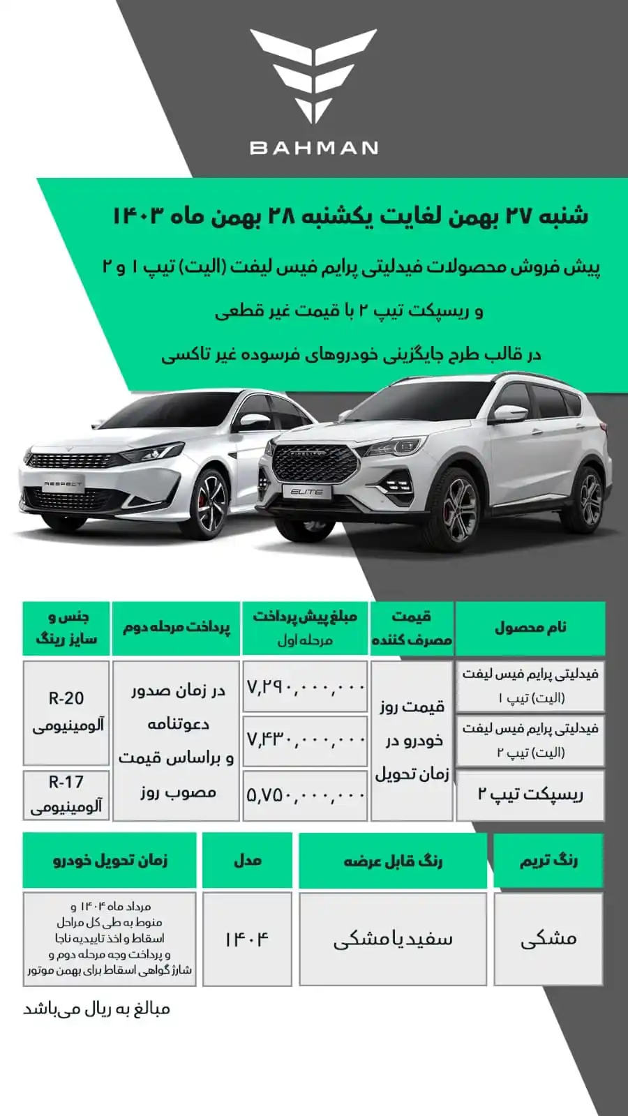 Bahman Group post