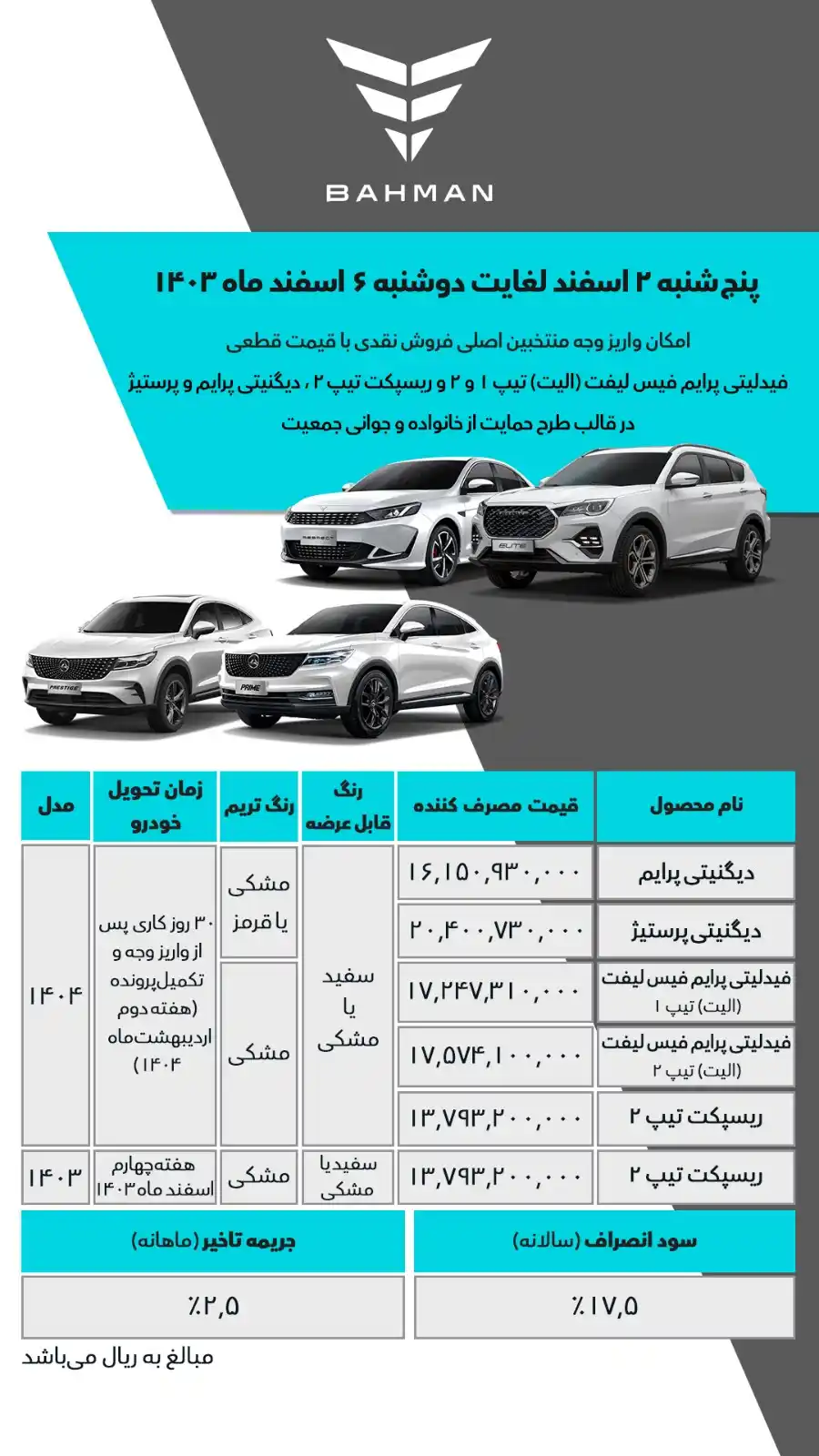 Bahman Group post