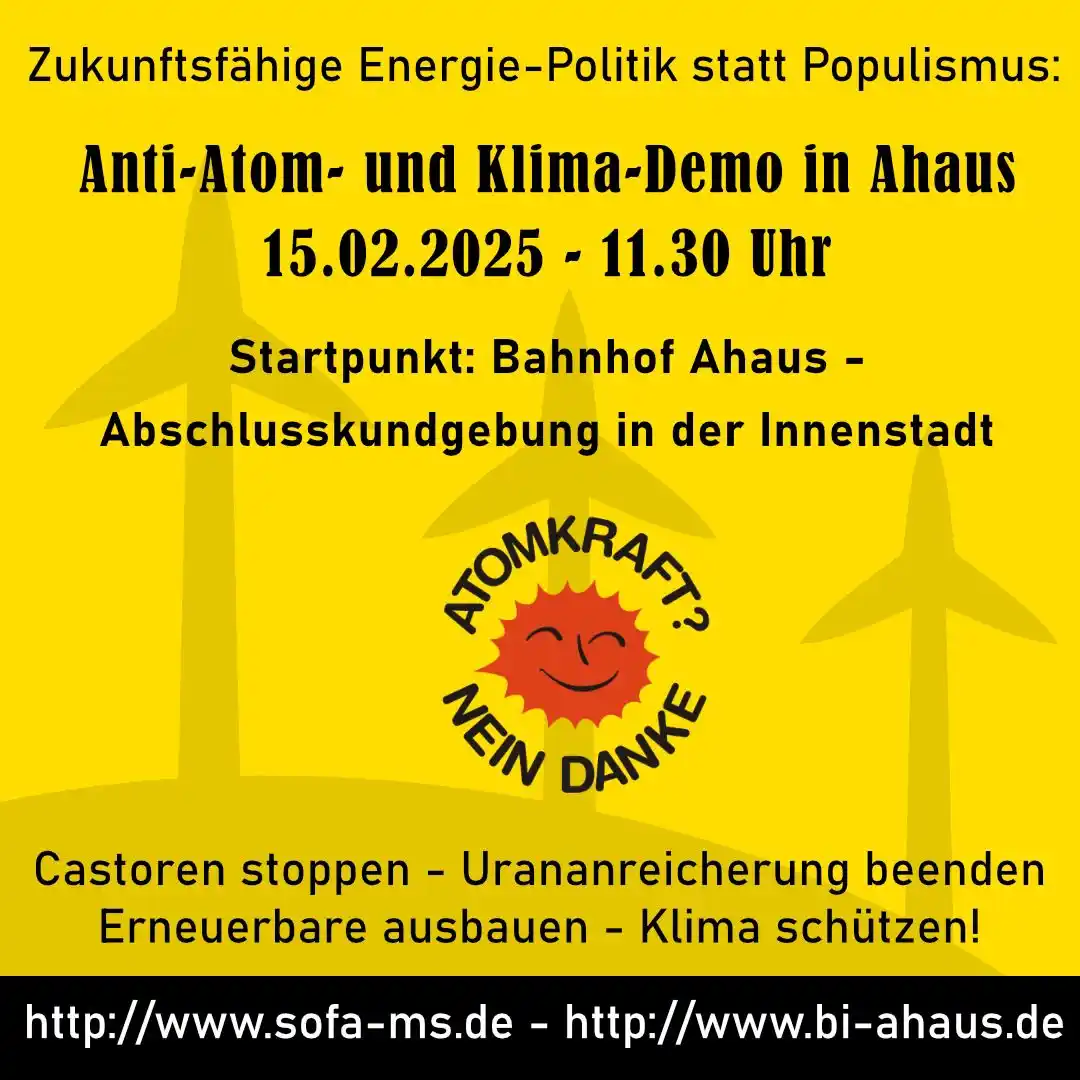 BI „Kein Atommüll in Ahaus e.V“ post