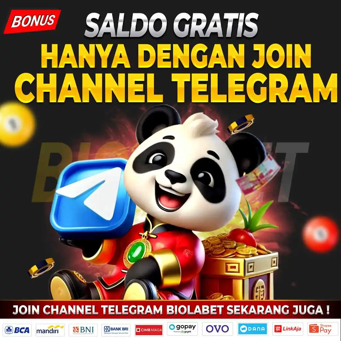 Image from BIOLABET OFFICIAL: PENGUMUMAN UNDIAN SALDO GRATIS !! 28-02-2025 ID : Ha******14 NO REK...