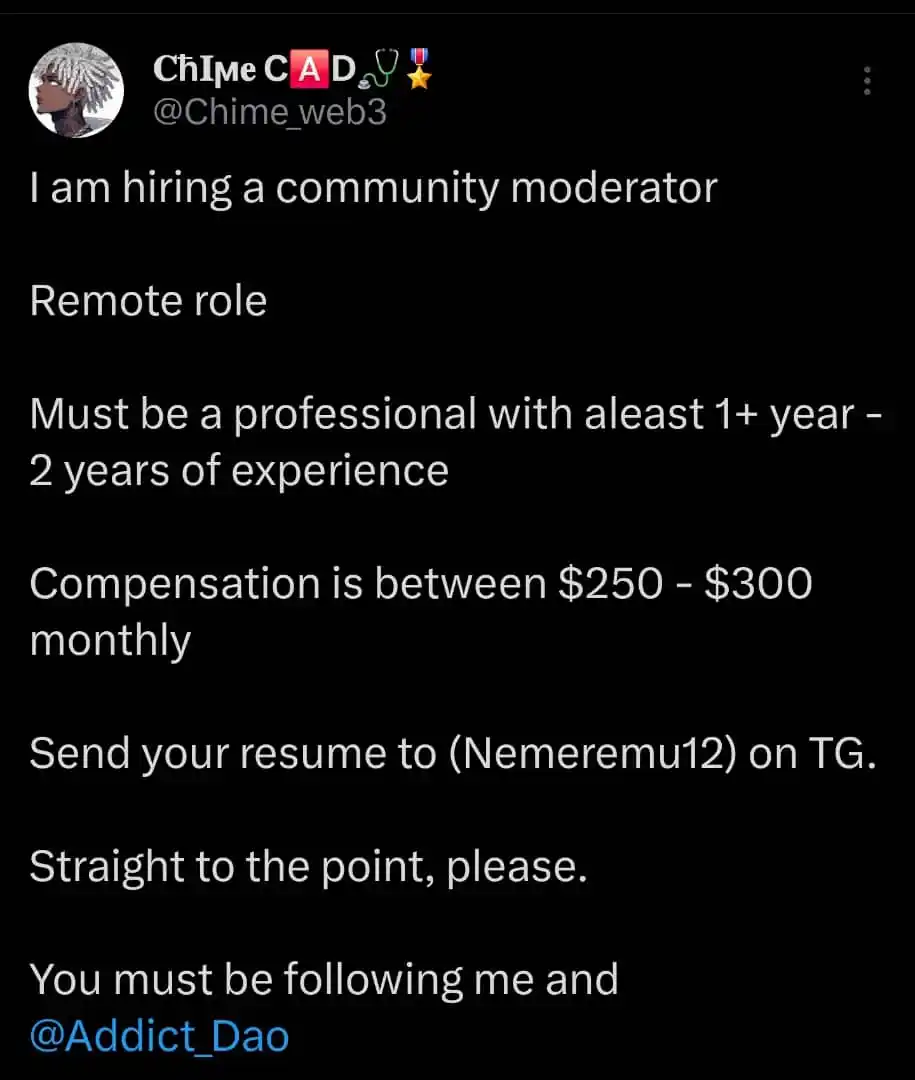 C🅰️D Airdrop & Job Updates post
