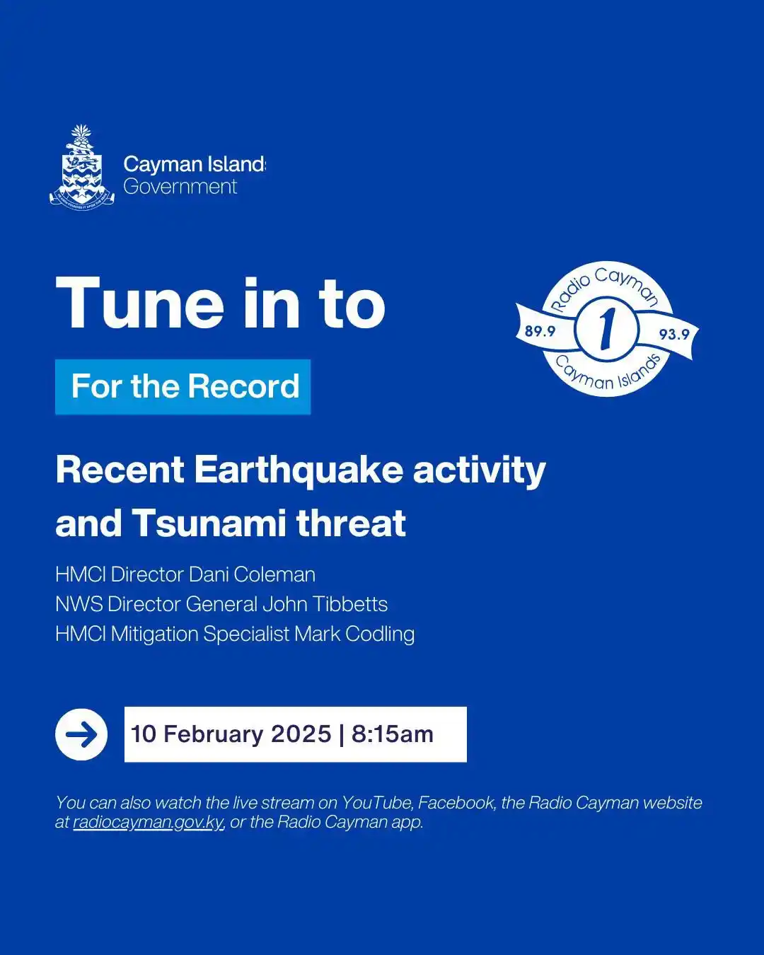 Cayman Islands National Weather Service post