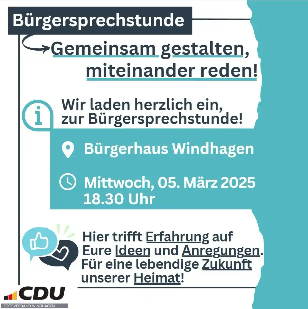 CDU Windhagen post