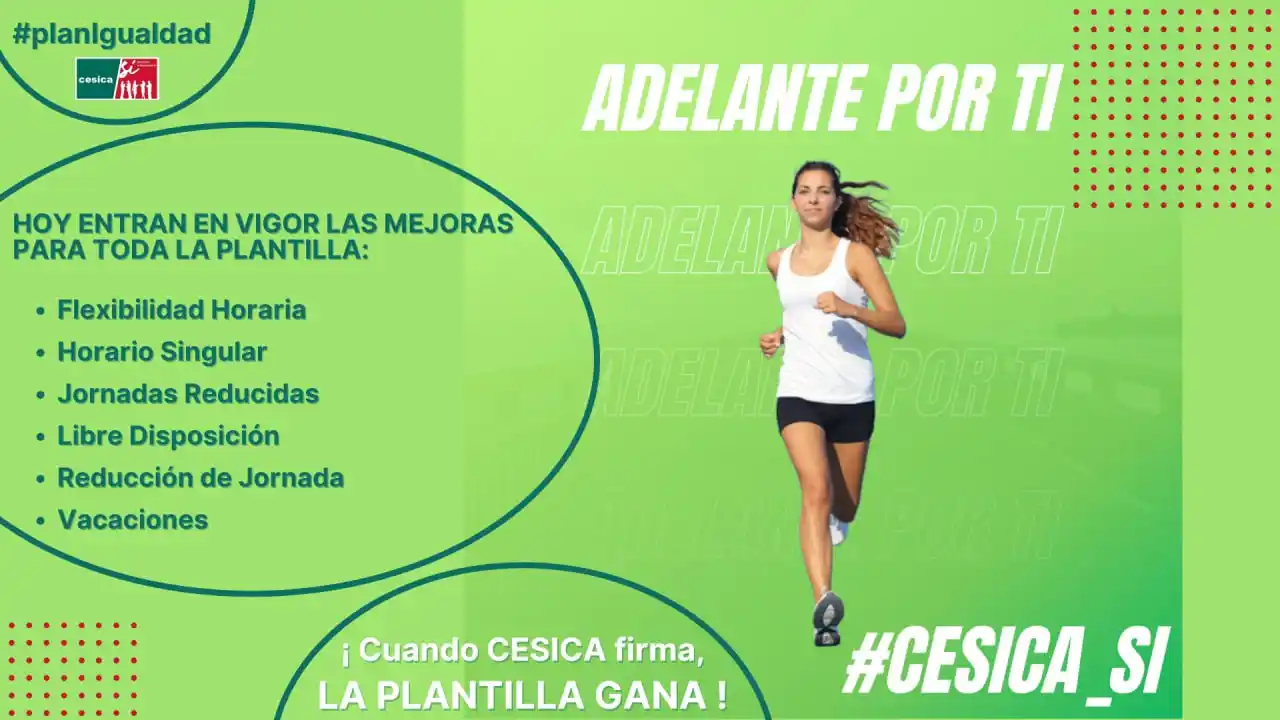 Image from CESICA Unicaja: *DESDE HOY MEJORA LA CONCILIACIÓN PARA TODA LA PLANTILLA* 👇🏻Pincha...