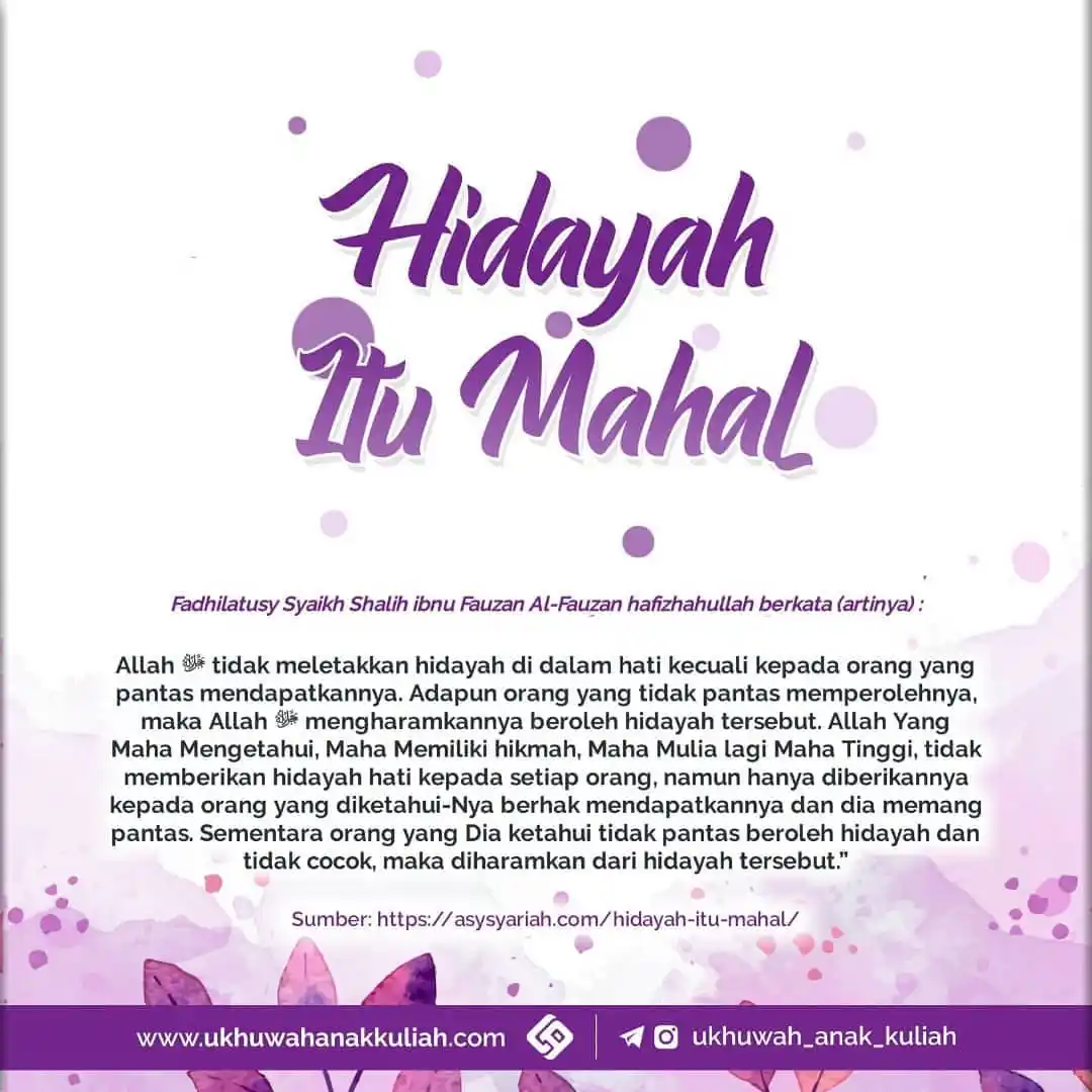 Channel Ukhuwah Anak Kuliah post