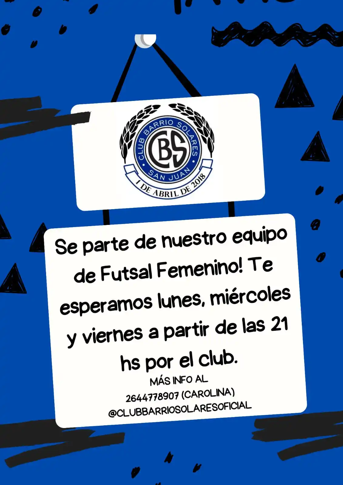 Image from Club Barrio Solares (Oficial): *Inicio de Pretemporada* *Lunes, miércoles y viernes* *A partir de las...