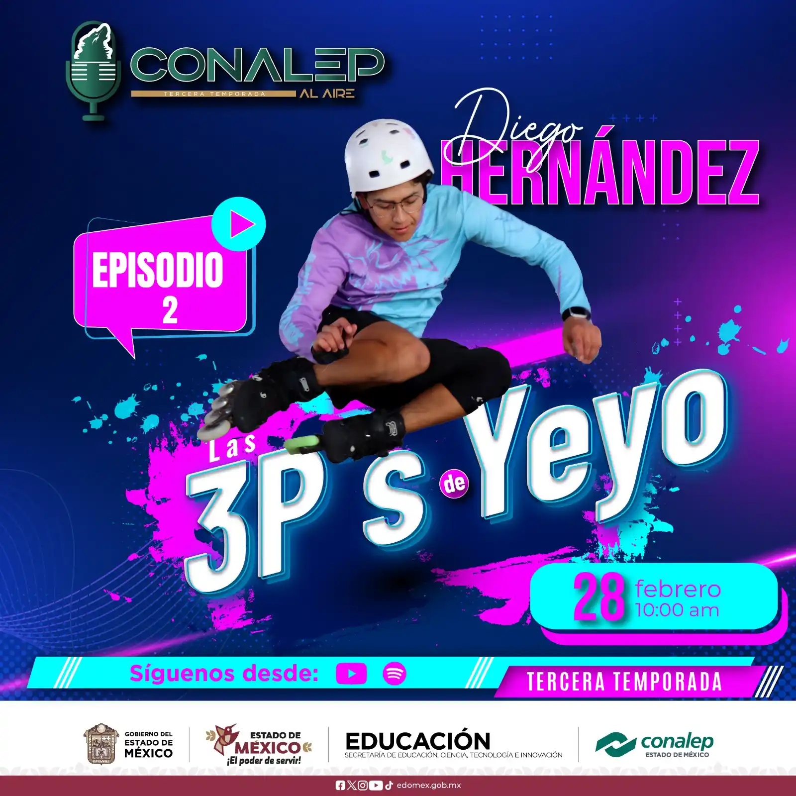 Image from CONALEP EDOMEX 🐺: 🔥 ¡Las ruedas no se detienen en CONALEP Al Aire! 🎙️🛼 En este episo...