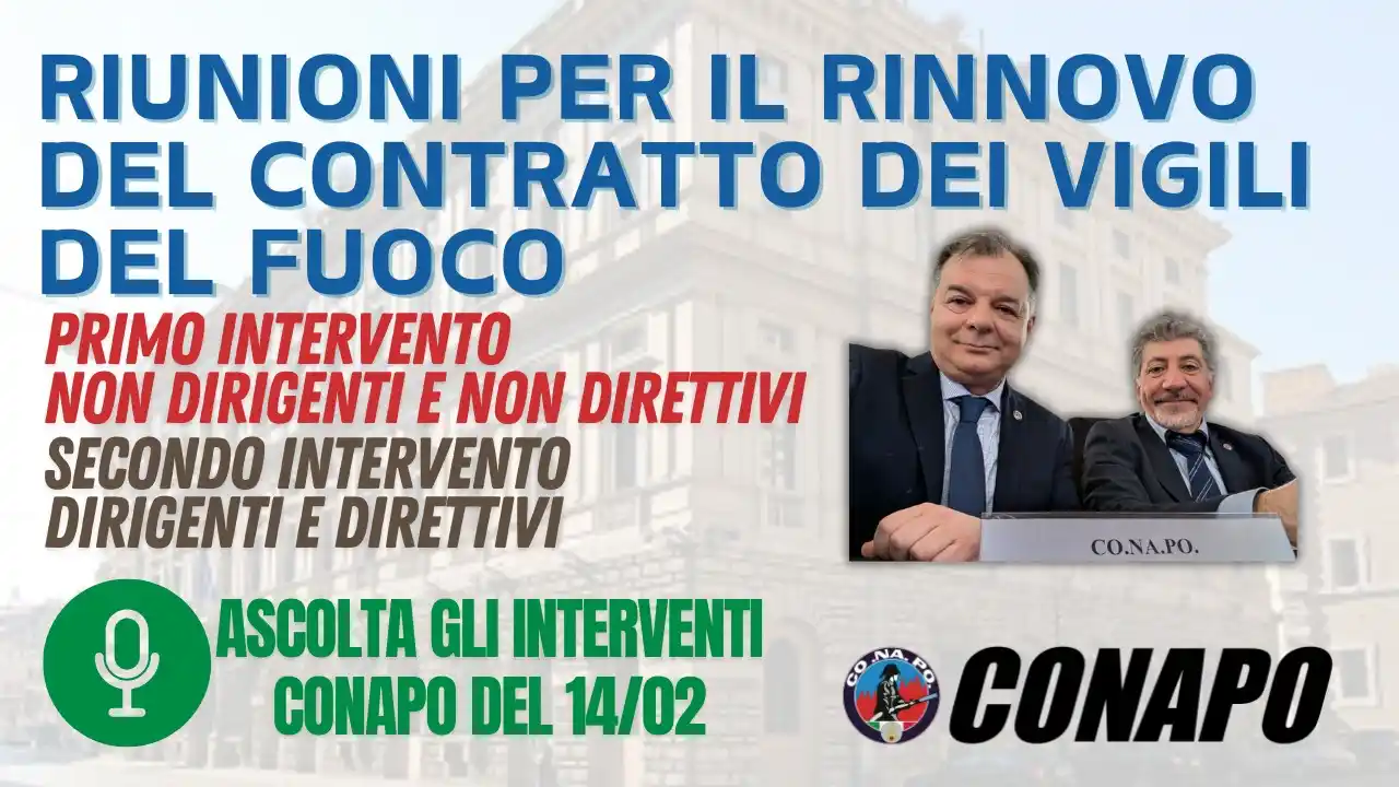CONAPO Sindacato Autonomo Vigili Fuoco post