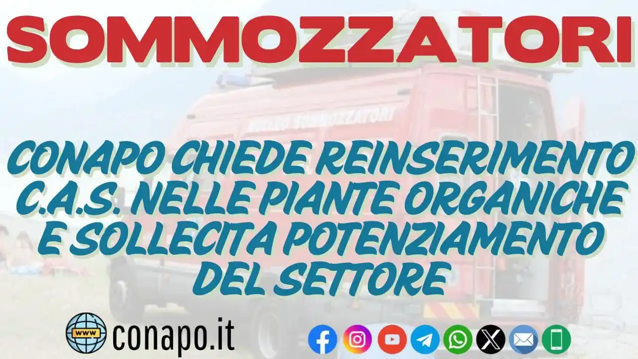 CONAPO Sindacato Autonomo Vigili Fuoco post