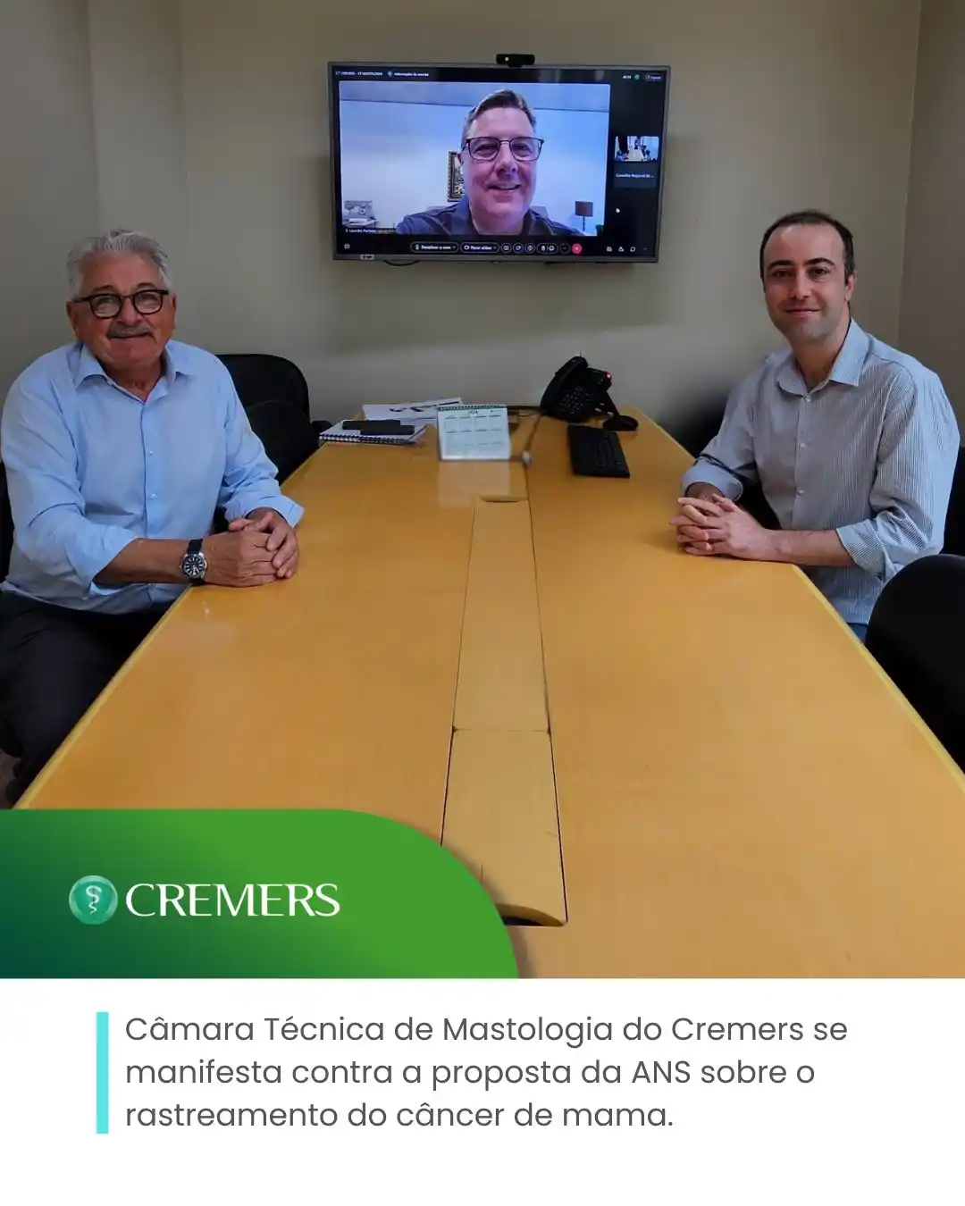 Image from Cremers: ⚠️ A Câmara Técnica de Mastologia do Cremers debateu, na quinta (13), ...