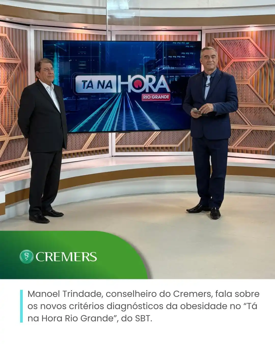 Image from Cremers: 📺 O médico Manoel Trindade, conselheiro do Cremers, participou do pro...