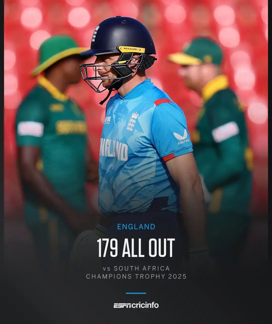 Image from Cricket Highlights: The lowest total of this year's Champions Trophy 😱 Follow the chase:...