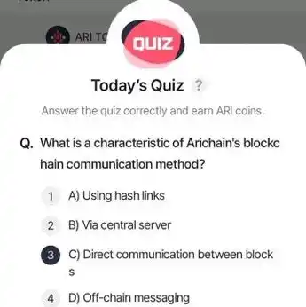 Image from Crypto Republik 🐵🍌: Today’s ari wallet quiz answer Download ari wallet from PlayStore or...