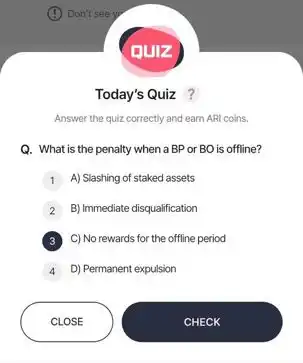 Image from Crypto Republik 🐵🍌: Today’s ari wallet quiz answer Download ari wallet from PlayStore or...