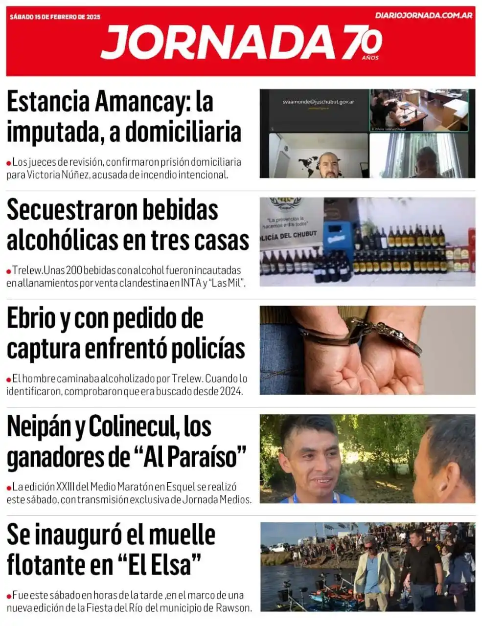 Image from Diario Jornada: • *Incendio intencional / Estancia Amancay: prisión domiciliaria para ...