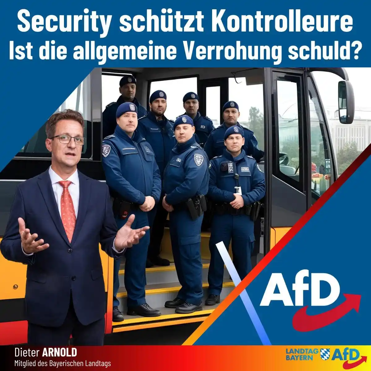 Image from Dieter Arnold MdL: Fahrscheinkontrollen im RVV künftig mit Sicherheitsdienst In den letz...