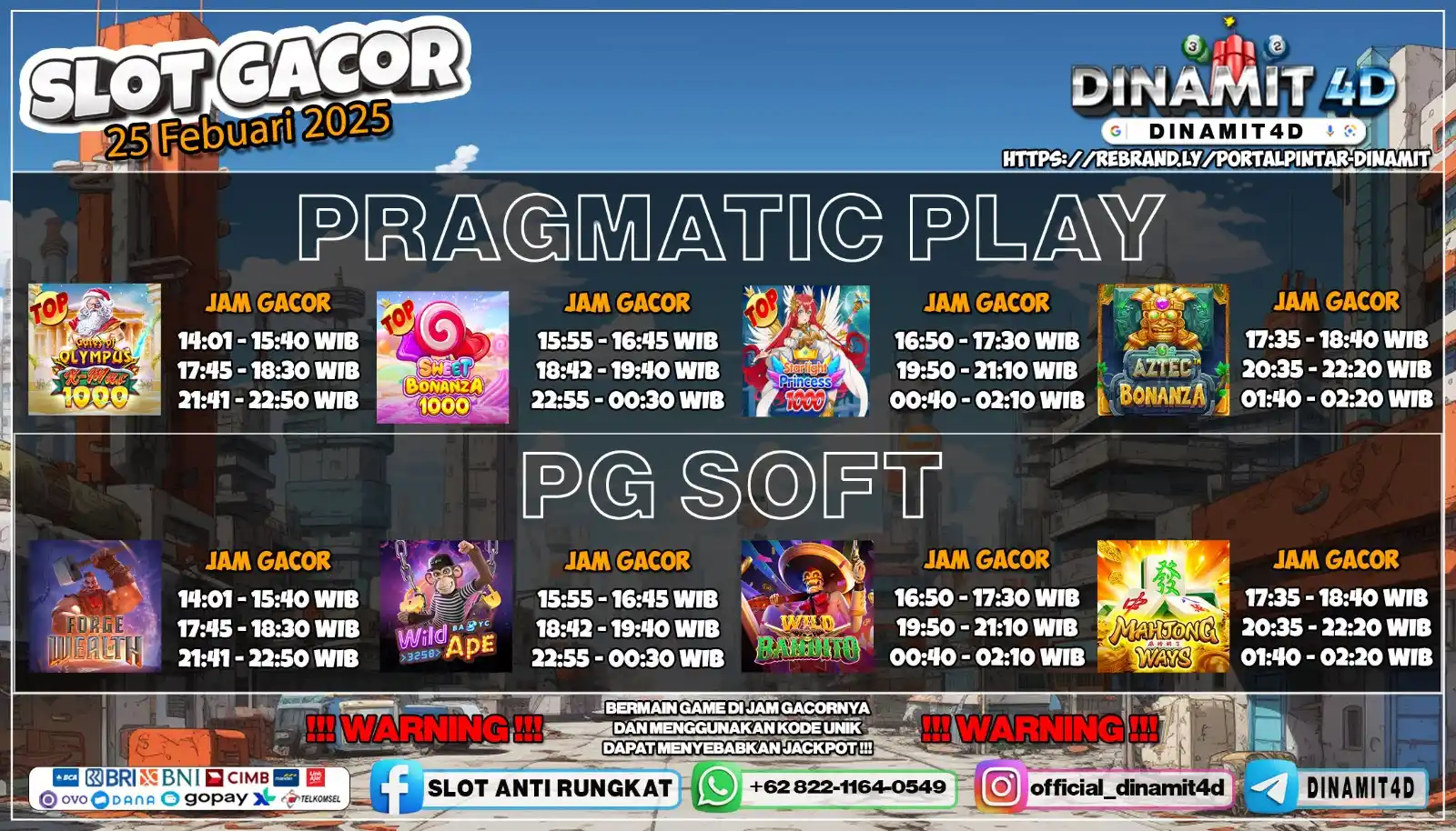 Image from Dinamit4D OFFICIAL CHANNNEL: 🧨 SENSATIONAL SIANG GACOR 🧨 SELASA GAME ON FIRE, TANGGAL 25-02-2025 ...