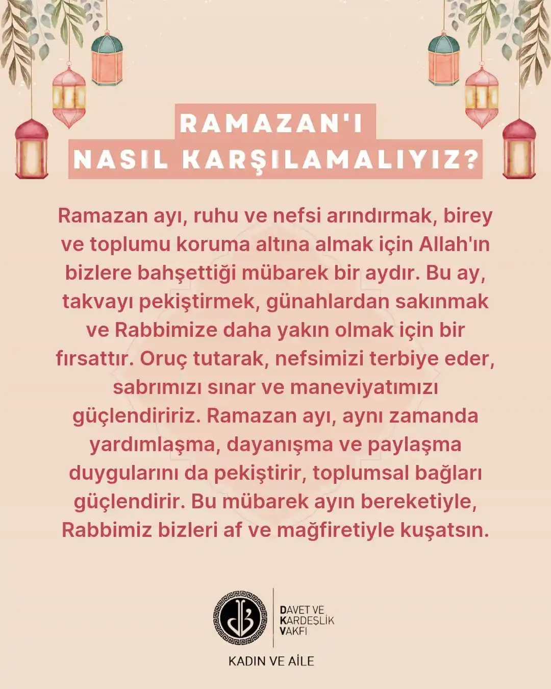 DKV-KADIN VE AİLE post