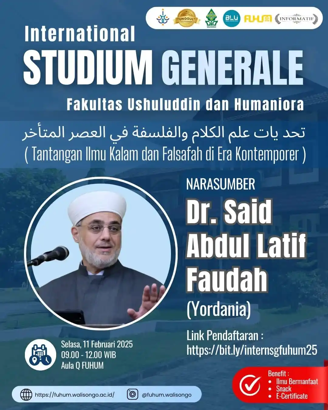Image from Dr. Al-Habib Ali Baqir Al-Saqqaf Lc., M.A., Ph.D.: Live di IG: https://www.instagram.com/fuhum.uinwalisongo/live/1797746...