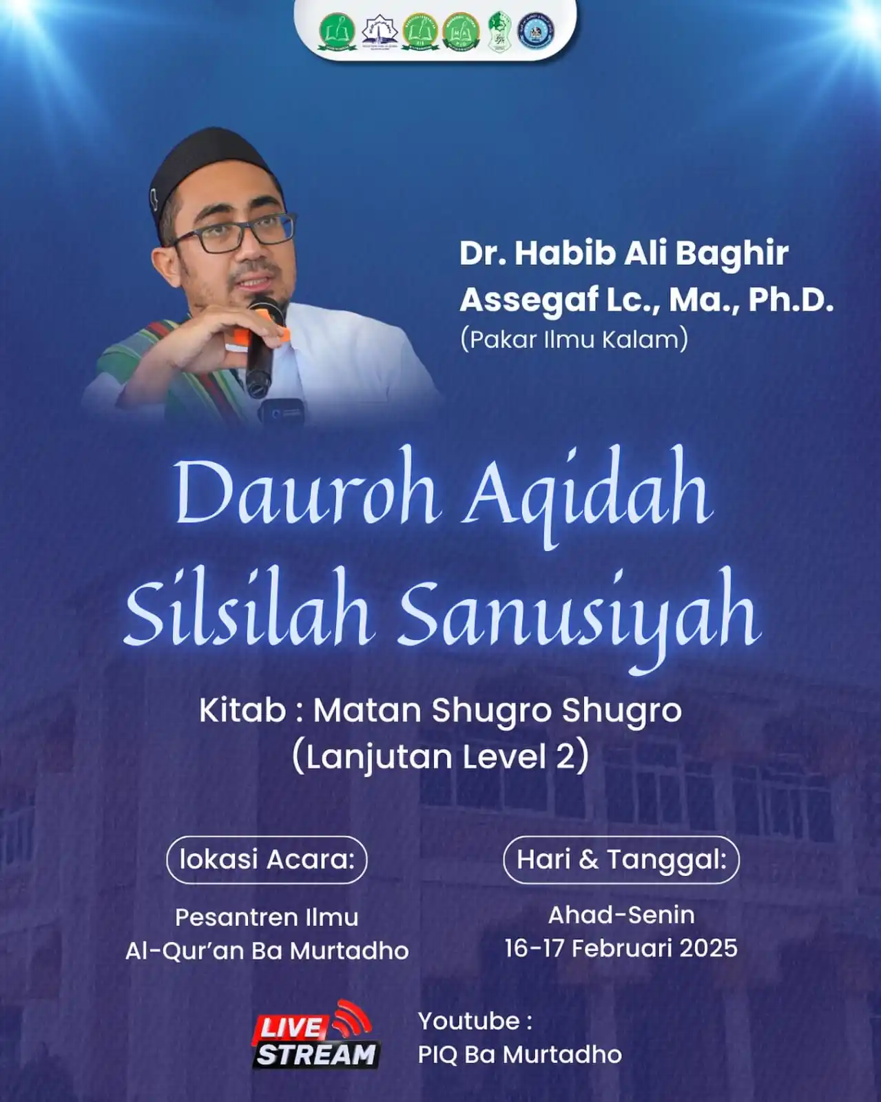 Dr. Al-Habib Ali Baqir Al-Saqqaf Lc., M.A., Ph.D. post