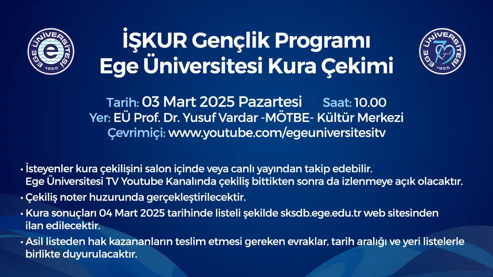 Ege Üniversitesi post