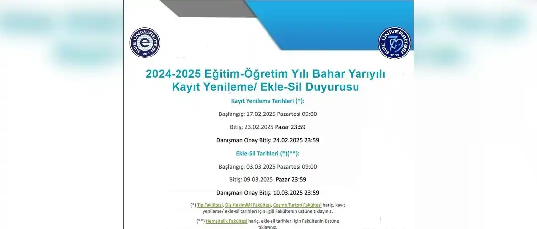 Ege Üniversitesi post