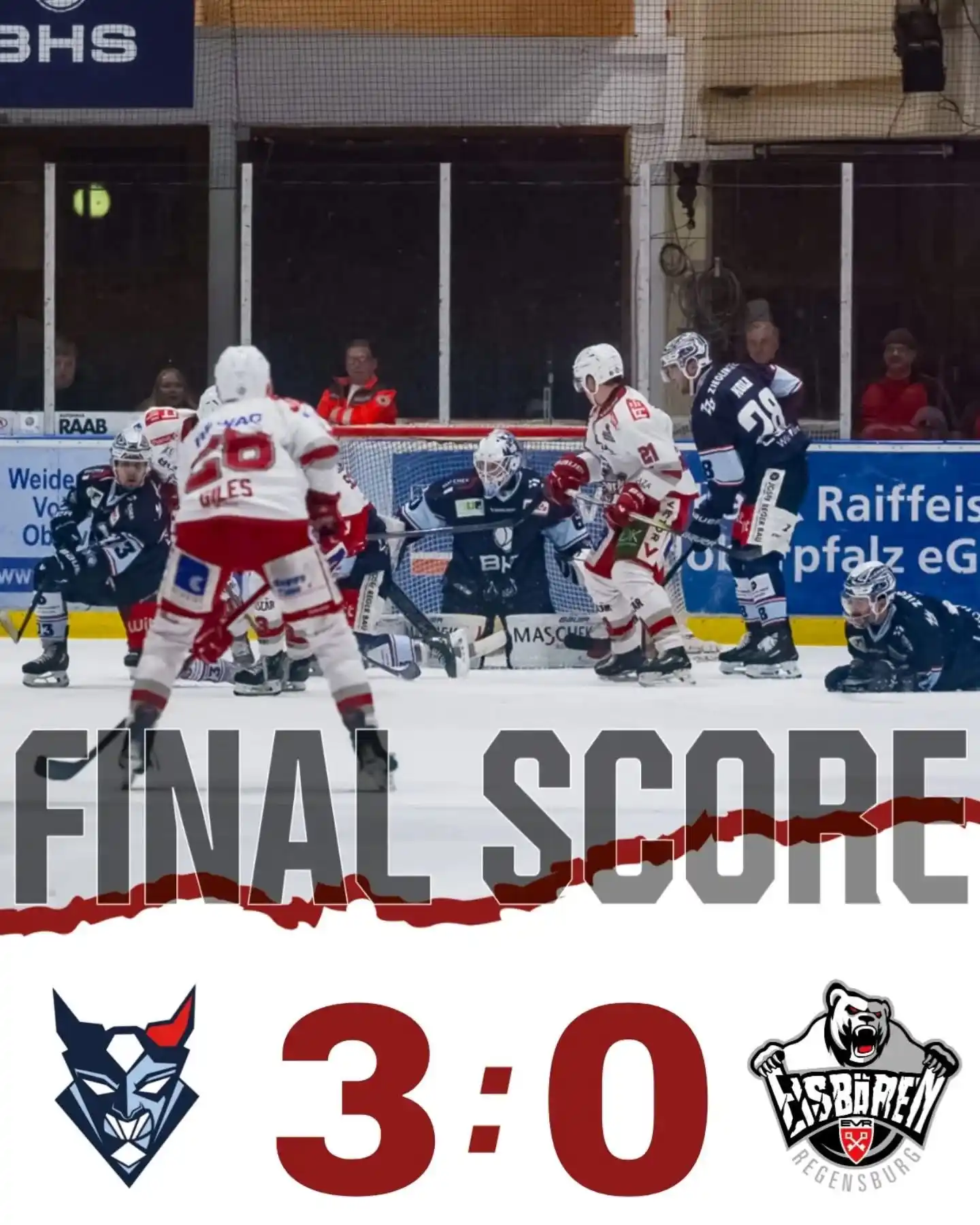Image from Eisbären Regensburg: NIEDERLAGE IN WEIDEN: EISBÄREN VERLIEREN 0:3 In einem umkämpften Ober...