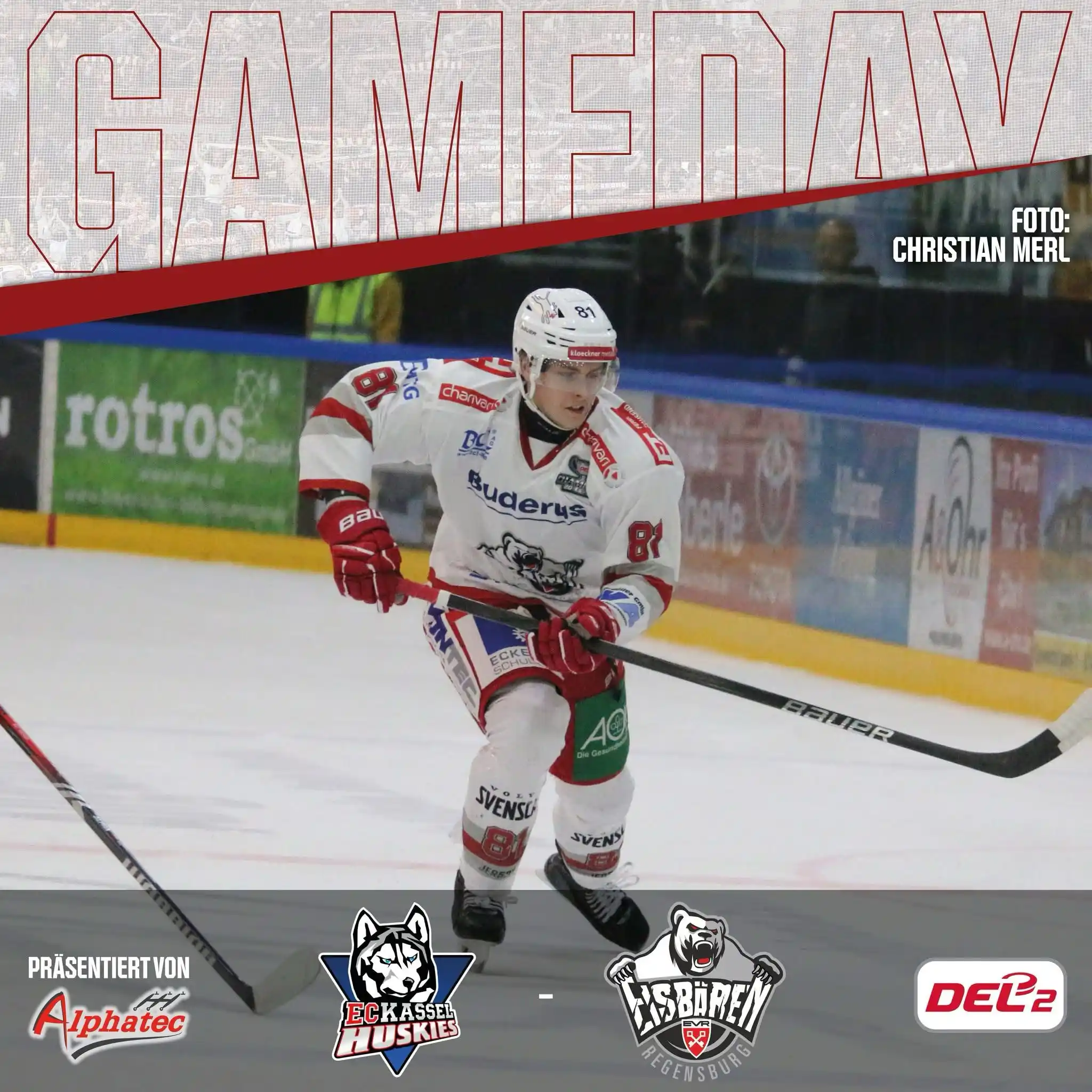 Image from Eisbären Regensburg: 📢 Game Day 🏒🔥 Unsere Eisbären tretem heute gegen die EC Kassel Husk...