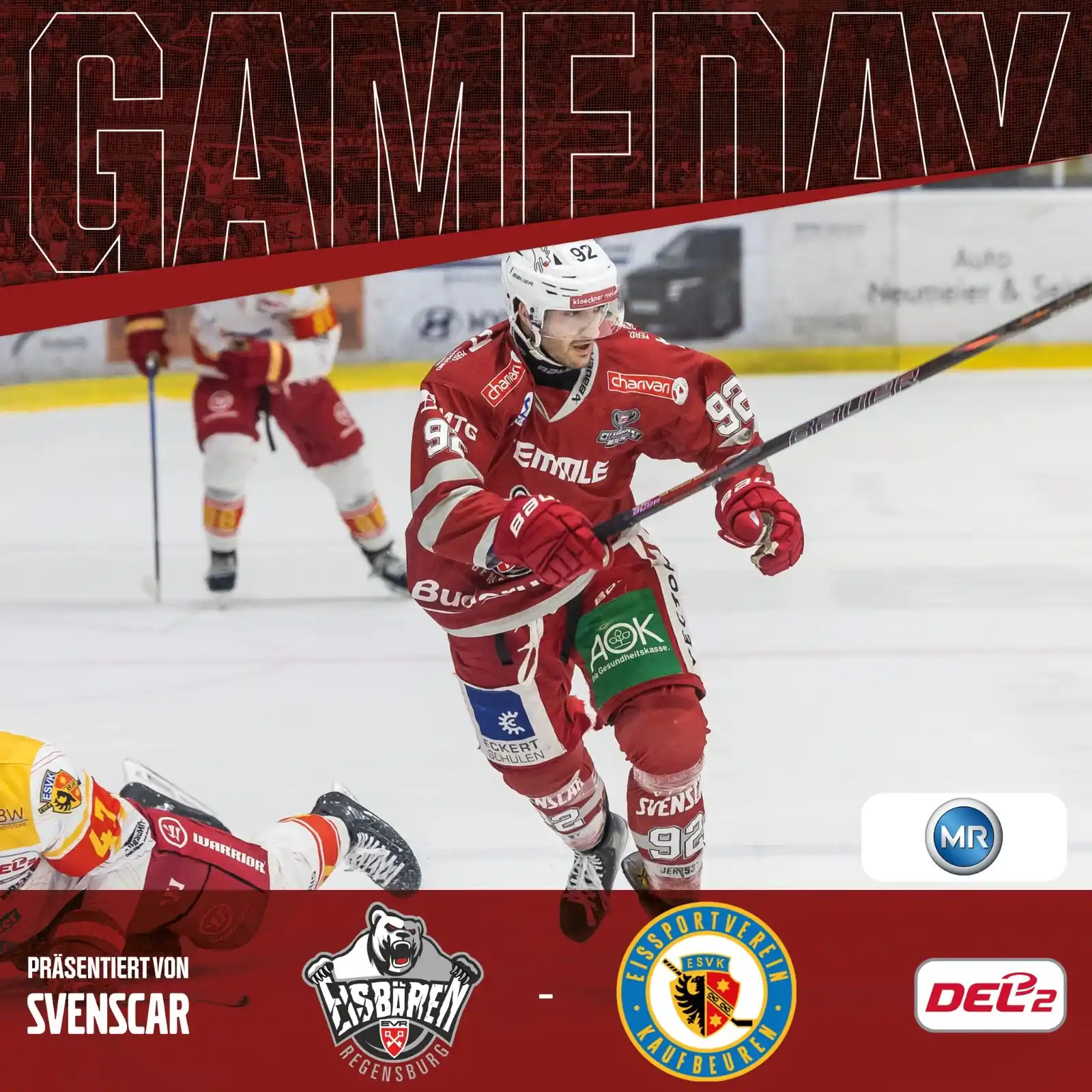 Image from Eisbären Regensburg: 🏒 GAME DAY in der Donau-Arena! 🏒 Heute empfangen unsere Eisbären zum...