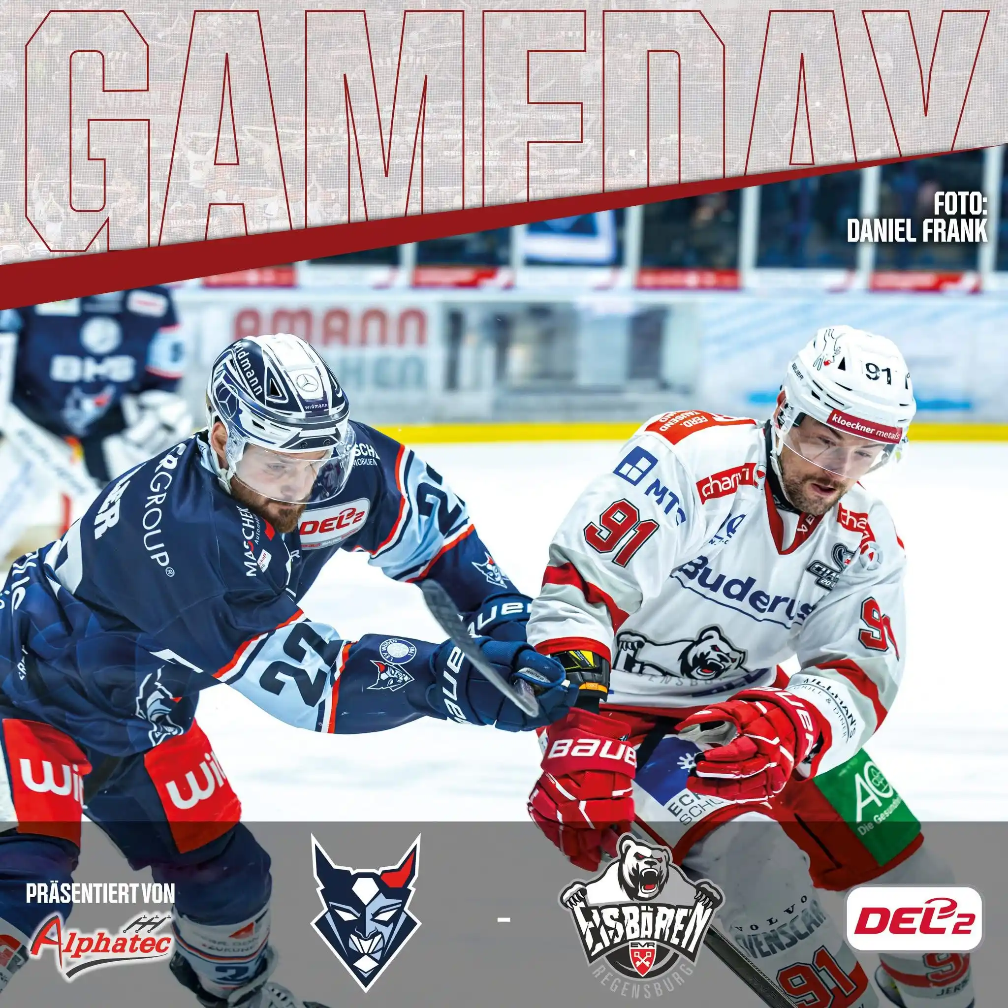 Image from Eisbären Regensburg: 🔴⚪ Für unsere Eisbären geht es heute zum Oberpfalz Derby zu den Blue ...